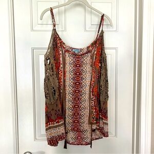 Nostalgia Cold Shoulder Long Sleeve Lace Trim Top